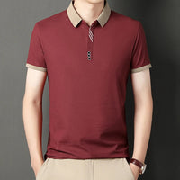 Poloshirt für Herren - Stilvolles Kurzarm-Poloshirt für den Sommer 2024 – Rot