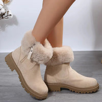 Felicienne | Moderne und Unterstützende Orthopädische Schuhe mit hochwertigem Leder und Fellakzenten – Style 2