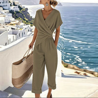 Ziora - Supersoftes Wickelshorts-Set – Khaki