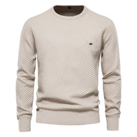 Unifarbener Pullover für Männer - GREG – Khaki