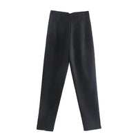 Gabriela - Elegante Hochbundhose – Schwarz