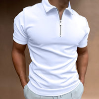 Casual Slim Fit Poloshirt für Herren – Weiß