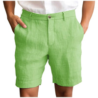 Elegant Linen Shorts – Hellgrün