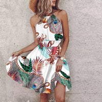 Damen Lässiges Ärmelloses Ibiza Kleid | Mini – Weiß
