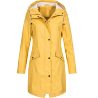 Regenjacke Damen Übergangsjacke | Figurbetont & Atmungsaktiv – Gelb