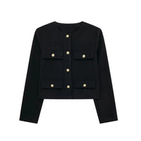 Lequin | Cropped Jacket – Schwarz