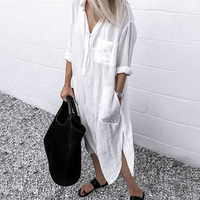 Lotte Leinen Kleid | Modisches und bequemes Sommerkleid – Weiß