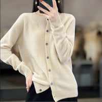 Leonie | Merinowoll-Cardigans – Beige