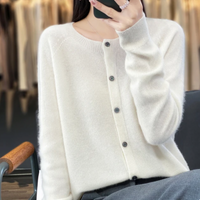Mariana - Kuschelige Strickjacke Aus Wolle – Weiß