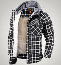 Henry | Herren Gefütterte Karierte Hemdjacke – Grau