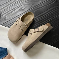 Maximilian | Herren Orthopädische Leder-Slip-on-Pantoletten – Beige