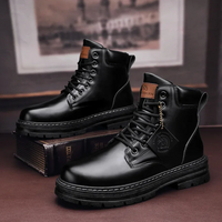 Markus | Herren Orthopädische hohe Laufschuhe – Schwarz