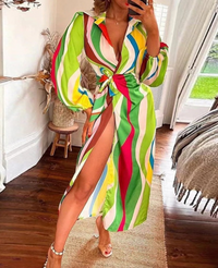 Heidi | - Wickelsommerkleid – Mehrfarbig