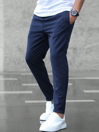 Kristof | Herren Slim Fit Chinohose – Marine