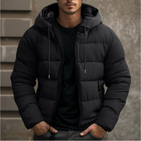 Anthony | Herren Comfort Kapuze Steppjacke – Schwarz