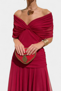 Nina | Zeitloses Kleid mit schmeichelnder Passform – Rot