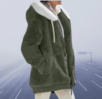Liva | Weiche und Eng anliegende Jacke für den Winter – Dunkelgrün