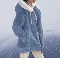 Liva | Weiche und Eng anliegende Jacke für den Winter – Blau