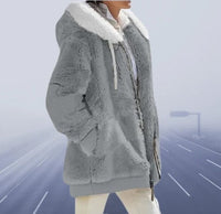 Liva | Weiche und Eng anliegende Jacke für den Winter – Hellgrau