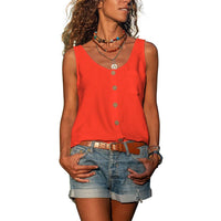 Lea - Elegantes Damen Tanktop – Rot
