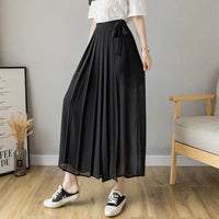 Tanja Sommerrockhosen | Stilvolle moderne Midi-Länge High-Waist Damenrockhosen – Schwarz