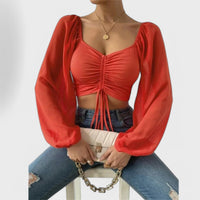 Jacqueline™ – Die perfekte Abendbluse für jeden Anlass – Rot