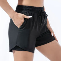Eldrina | Damen Sportliche Kurze Hosen | Leicht – Schwarz