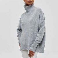 Avery™ - Pullover mit hohem Kragen – Grau