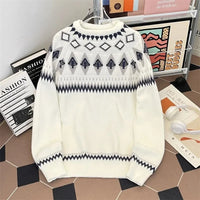 Ezra | Vintage Icelandic Sweater – Weiß