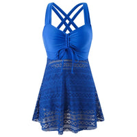 Lumia Tankini-Set – Chic Zweiteiliges Badeoutfit – Blau