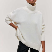 Avery™ - Pullover mit hohem Kragen – Weiß