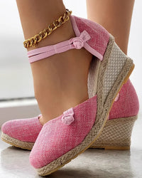La Mer Espadrilles Plateau | Stilvolle, bequeme Keilabsatz-sandaletten für Damen – Rosa