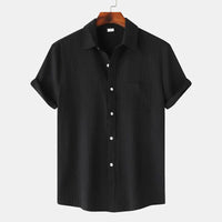 Edmund | Kurzarm Brusttasche Poloshirt – Schwarz