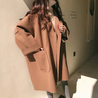Hyvinth | Trenchcoat aus Wolle – Kaffee