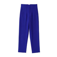 Gabriela - Elegante Hochbundhose – Blau