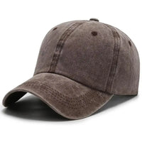 Unisex Gewaschene Baseballkappe | Verstellbar – Kaffee