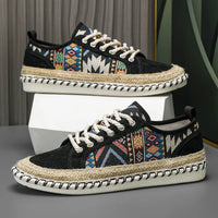 Elegante Canvas-Schuhe – Schwarz