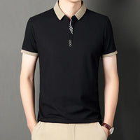 Poloshirt für Herren - Stilvolles Kurzarm-Poloshirt für den Sommer 2024 – Schwarz