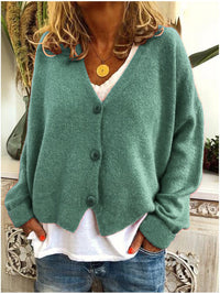 Marie | Elegante Alltags Strickjacke – Blauer See