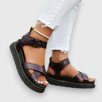 Nina – Sporty Sandalen – Braun