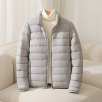 Elara Quilted Puffer – Grau