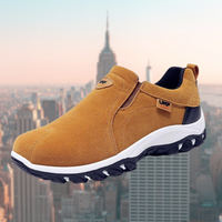 Roland | Herren Slip-On Schuhe mit stoßdämpfender Sohle – Braun