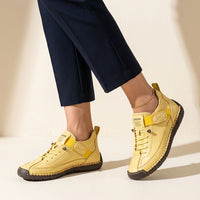Claudia | Damen Sportliche Flexible Sneaker – Gelb