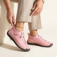 Claudia | Damen Sportliche Flexible Sneaker – Rosa