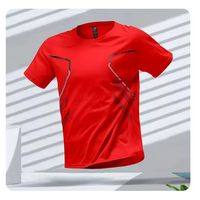 Sören | Herren atmungsaktives Sport Shirt – Rot