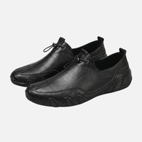 Christian | Herren Sportliche Slip-On Sneaker Elastische Schnürung – Slip-On Sportschuh – Schwarz