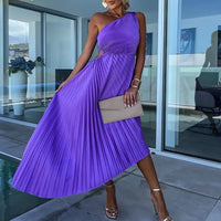 Lily - Asymmetrisches Pasodoble Kleid – Lila