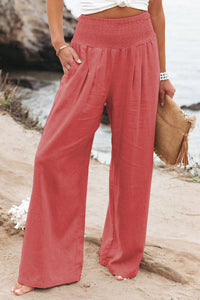 Rina - Komfortable Leinenhose für Damen – Brodeaux