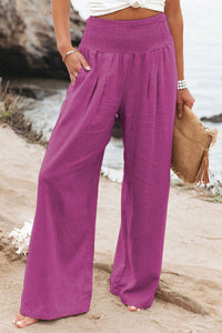 Rina - Komfortable Leinenhose für Damen – Lila