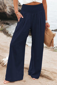 Rina - Komfortable Leinenhose für Damen – Marine